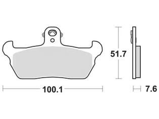 Trw remblokken mcb 618 brake pad mcb 618 organic standard