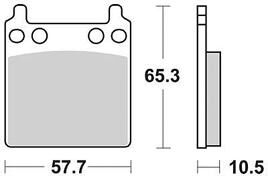 Trw remblokken mcb 63 brake pad mcb 63 organic standard