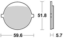 Trw remblokken mcb 676 brake pad mcb 676 organic standard