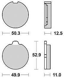 Pastiglie freno TRW MCB 70 Pastiglia freno MCB 70 standard organico