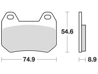 Trw remblokken mcb 713 brake pad mcb 713 organic standard