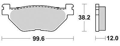 Trw remblokken mcb 722 brake pad mcb 722 organic standard