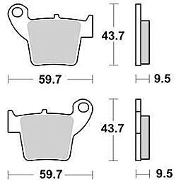 Trw remblokken mcb 730 brake pad mcb 730 si sintered metal