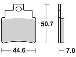 Trw remblokken mcb 732 brake pad mcb 732 organic standard