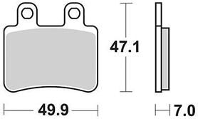 Trw remblokken mcb 735 brake pad mcb 735 organic standard