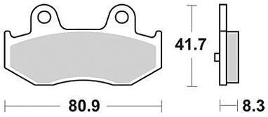 Trw remblokken mcb 746 brake pad mcb 746 organic standard