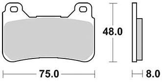 Trw remblokken mcb 755 brake pad mcb 755 crq hyper carbon racing