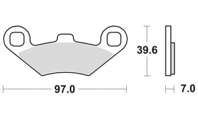 Trw remblokken mcb 761 brake pad mcb 761 si sintered metal