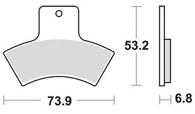 Trw remblokken mcb 762 brake pad mcb 762 si sintered metal