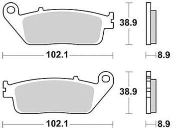 Trw remblokken mcb 764 brake pad mcb 764 srm sntered metal