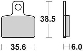 Trw remblokken mcb 767 brake pad mcb 767 organic standard
