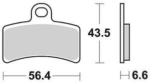 Trw remblokken mcb 770 brake pad mcb 770 organic standard