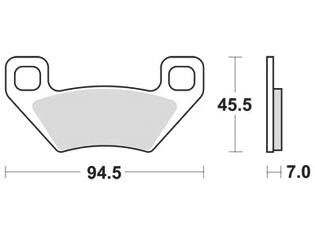 Trw remblokken mcb 773 brake pad mcb 773 si sintered metal
