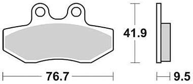 Trw remblokken mcb 774 brake pad mcb 774 organic standard
