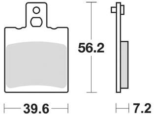 Trw remblokken mcb 775 brake pad mcb 775 organic standard