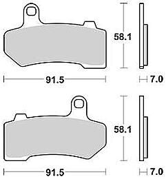 Trw remblokken mcb 781 brake pad mcb 781 pc organic perf. comfort