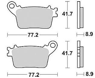 Trw remblokken mcb 784 brake pad mcb 784 sh sintered metal