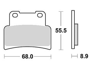 Trw remblokken mcb 785 brake pad mcb 785 organic standard