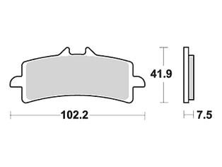 Trw remblokken mcb 792 brake pad mcb 792 crq hyper carbon racing
