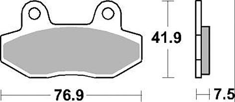 TRW -Lucas brake pad MCB822 brake pad MCB 822 organic standard