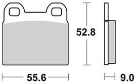 Trw remblokken mcb 95 brake pad mcb 95 organic standard