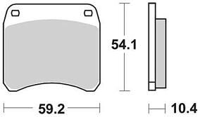 Trw remblokken mcb 99 brake pad mcb 99 organic standard