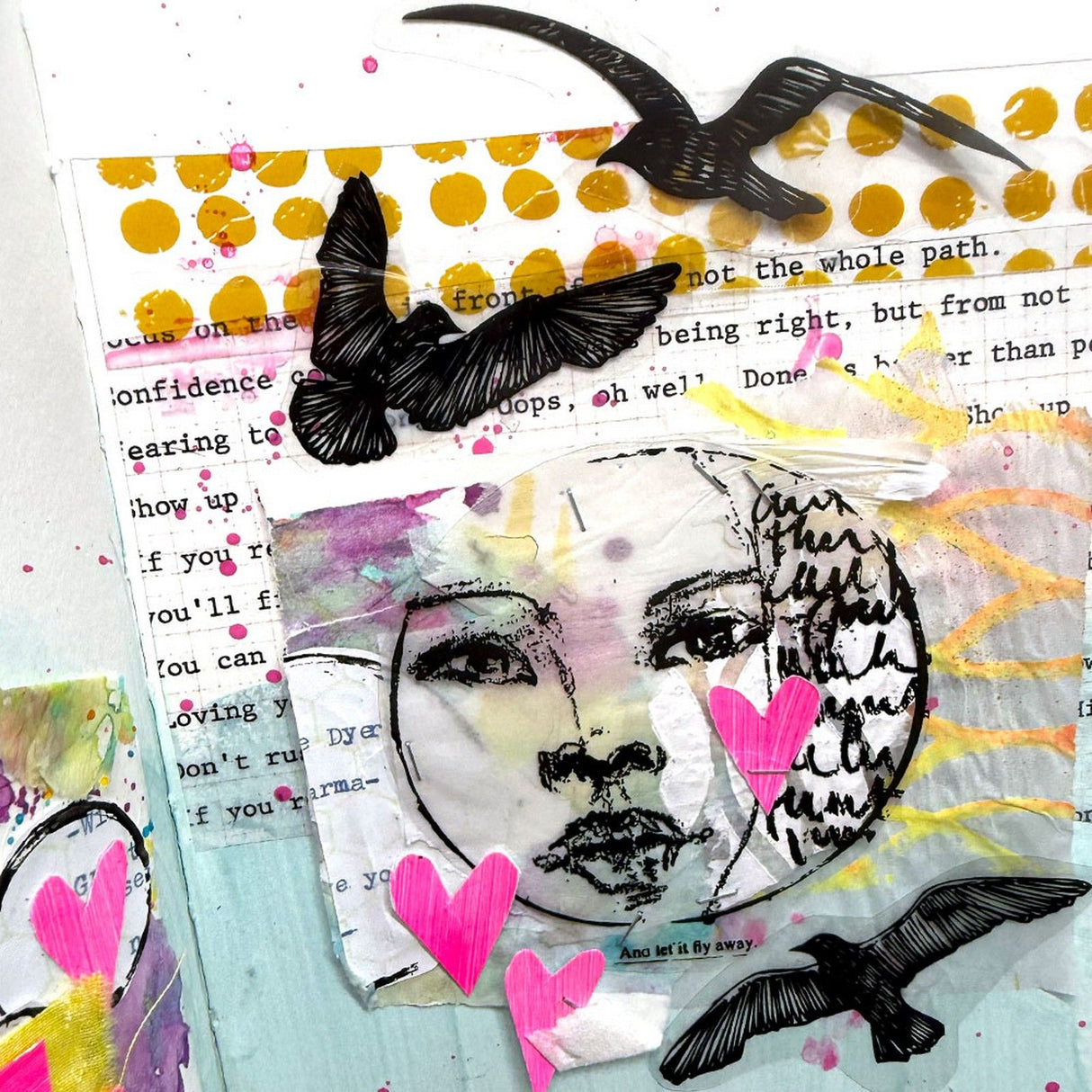 Ranger ink ranger • dina wakley media cling stamps let it fly