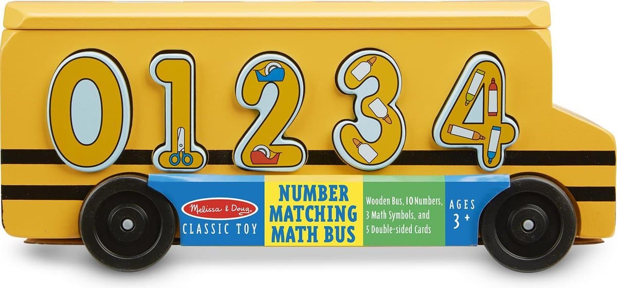 Van der Doelen Melissa and Dough counting and calculating bus with numbers