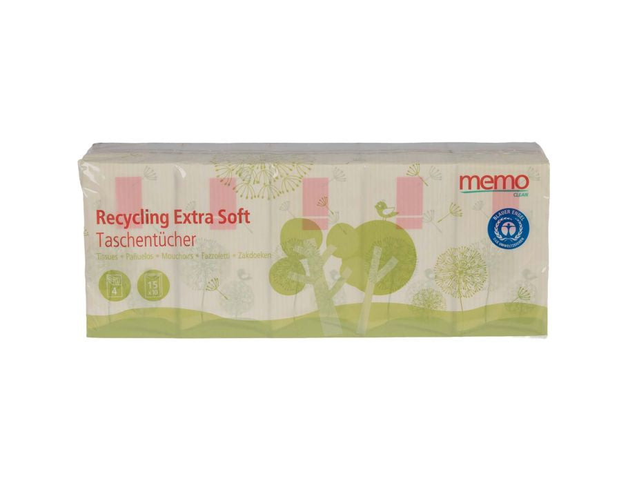 Memo tissues 4-layer - 100% recycled