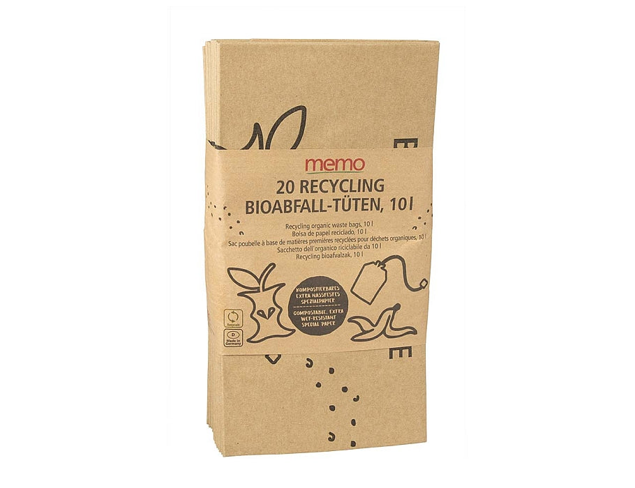 Memo GFT Bolsas de reciclaje de papel 10L