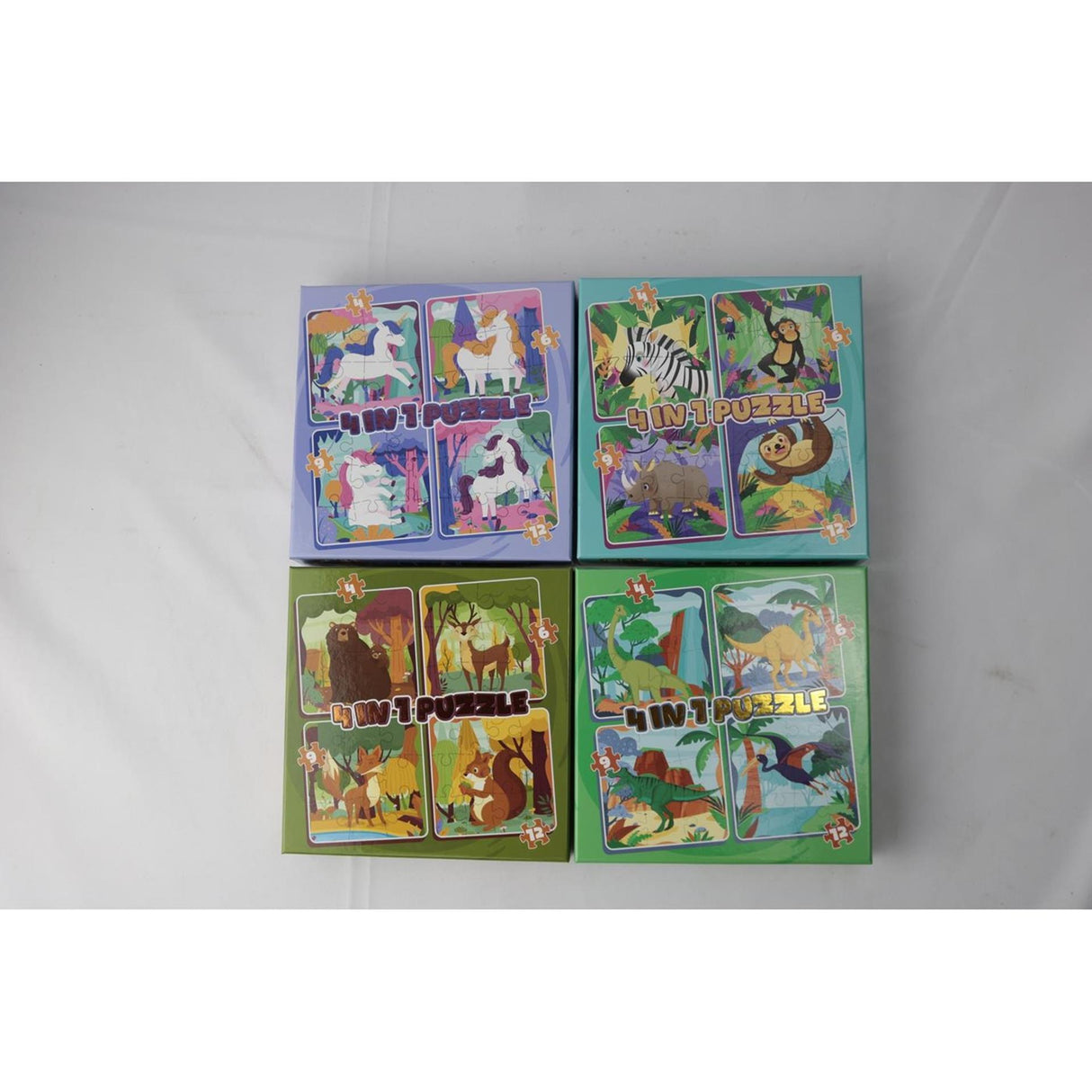 Wins holland jigsaw puzzle 4in1 unicorn, 12 pcs.
