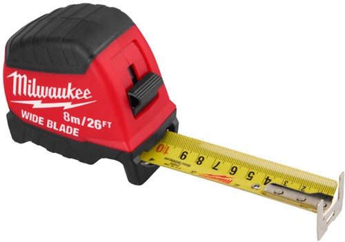 Milwaukee mittanauha | leveä terä | 26 jalkaa 8m x 35mm - 4932499206
