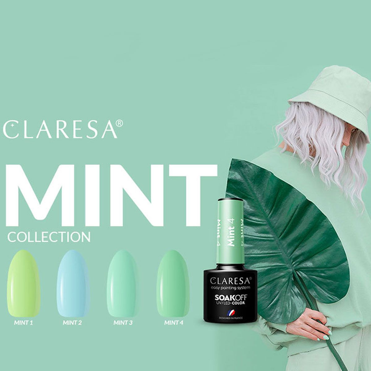 Claresa UV LED Gel Polish 5ml Mint 2