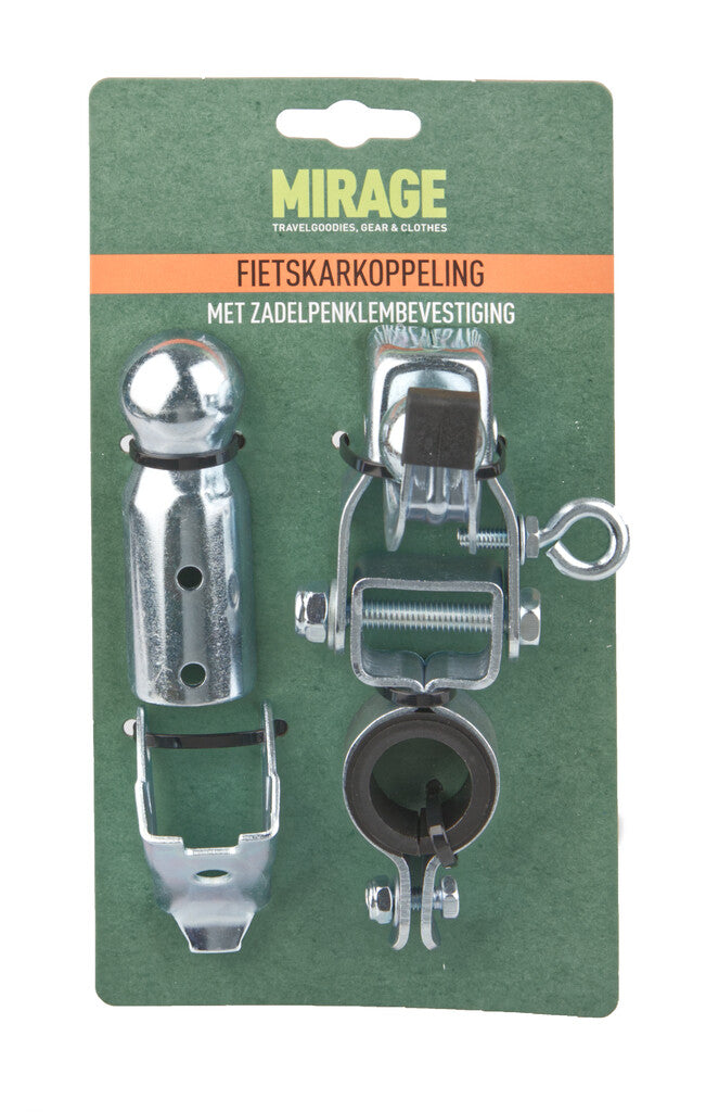 Leantóir rothar Mirage cúpláil post ceangaltán, airgead, 22 ~ 24mm