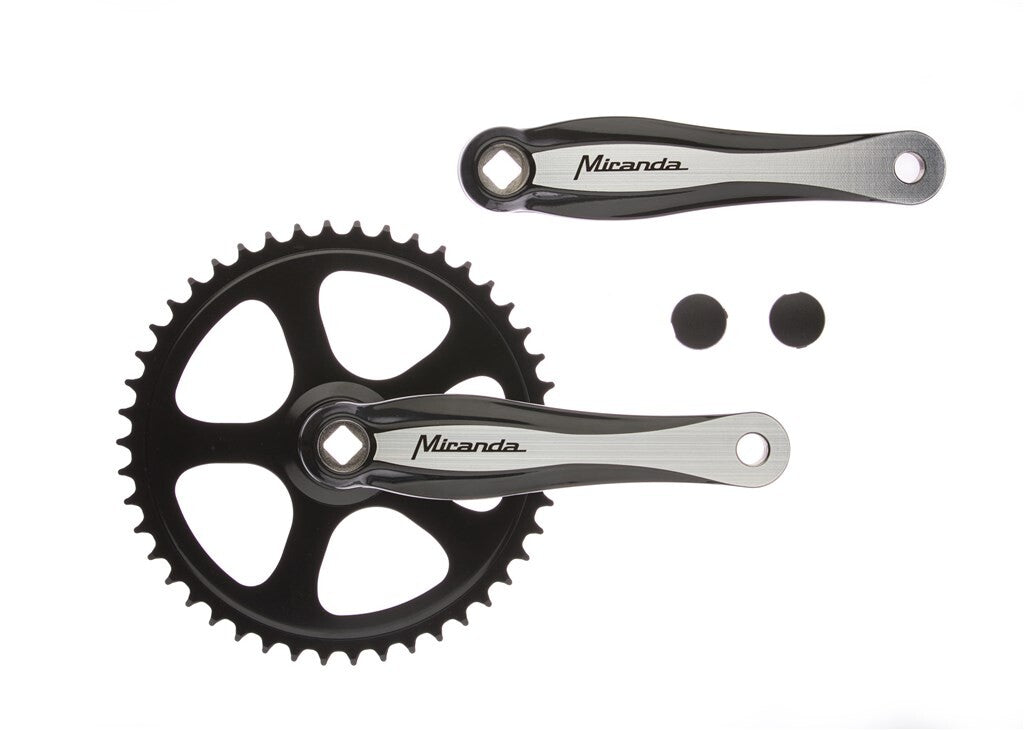 Miranda crankset beta1 плюс 44 зъба 3 32 листа стоманена манивела алуминий черно