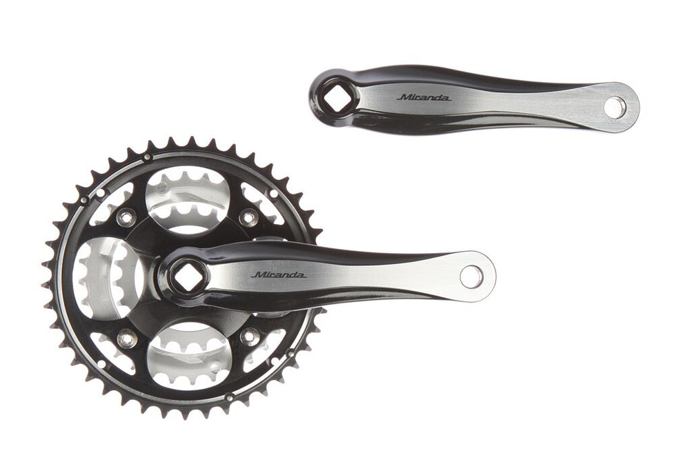Miranda Beta 3r+ crankset 22 32 42t black silver