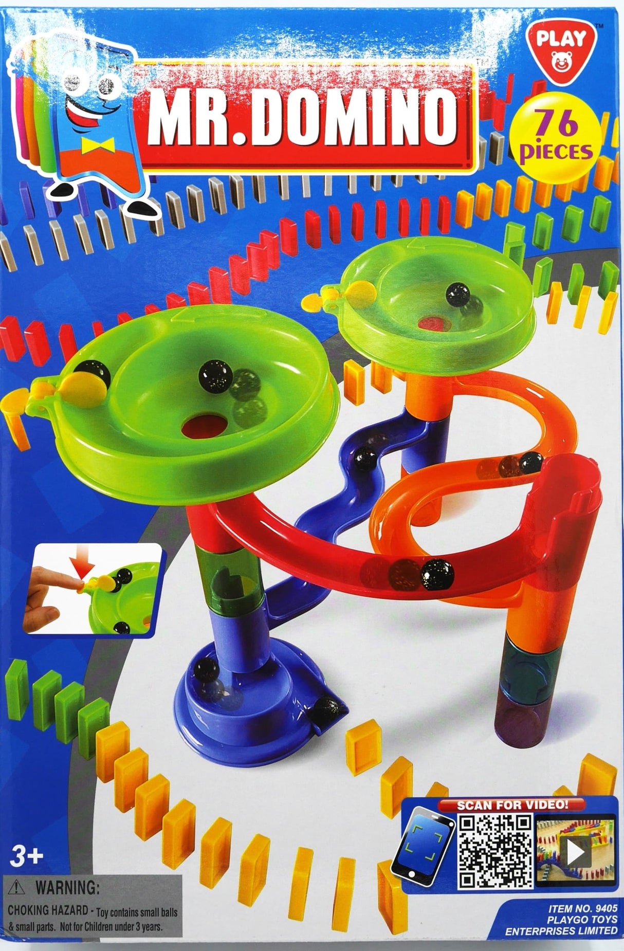 Playgo - marble and domino game in 1 set