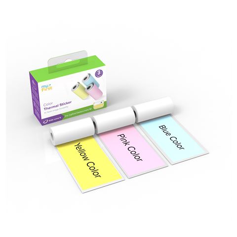 Myfirst camera insta thermal sticker pink, blue, yellow (color)