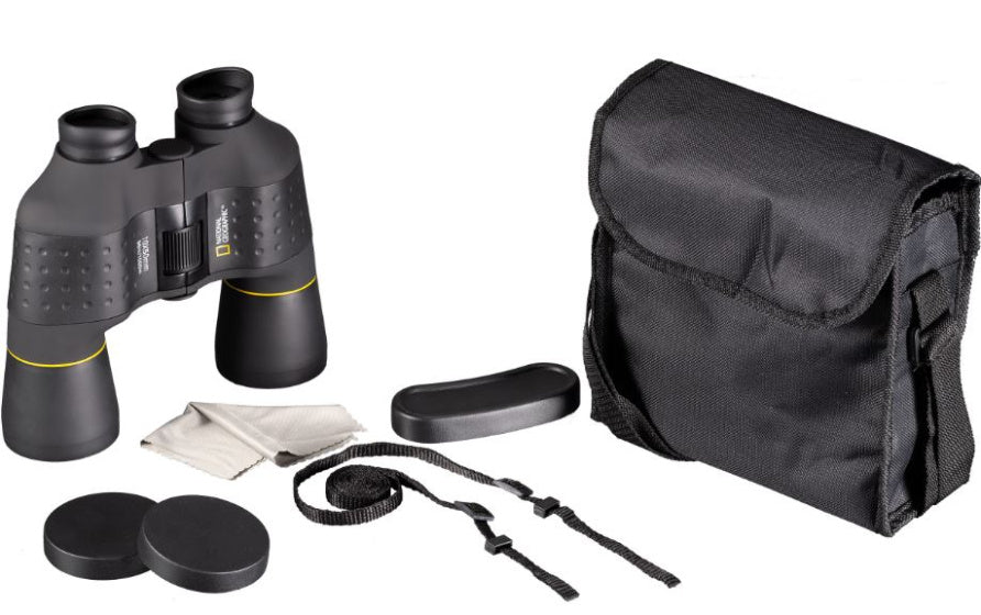 National Geographic Binocols 10x50 Porro Prisma Staal Black