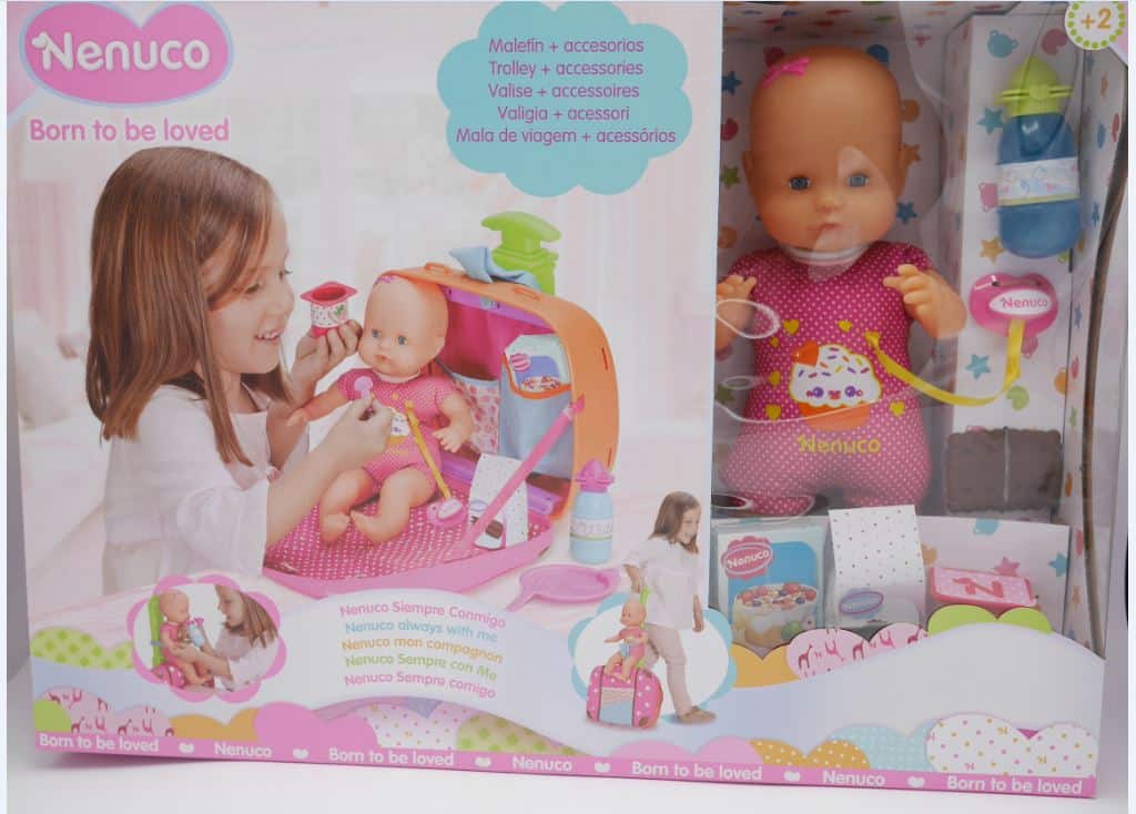 Famosa nenuco - born to be loved doll with trolley and accessories