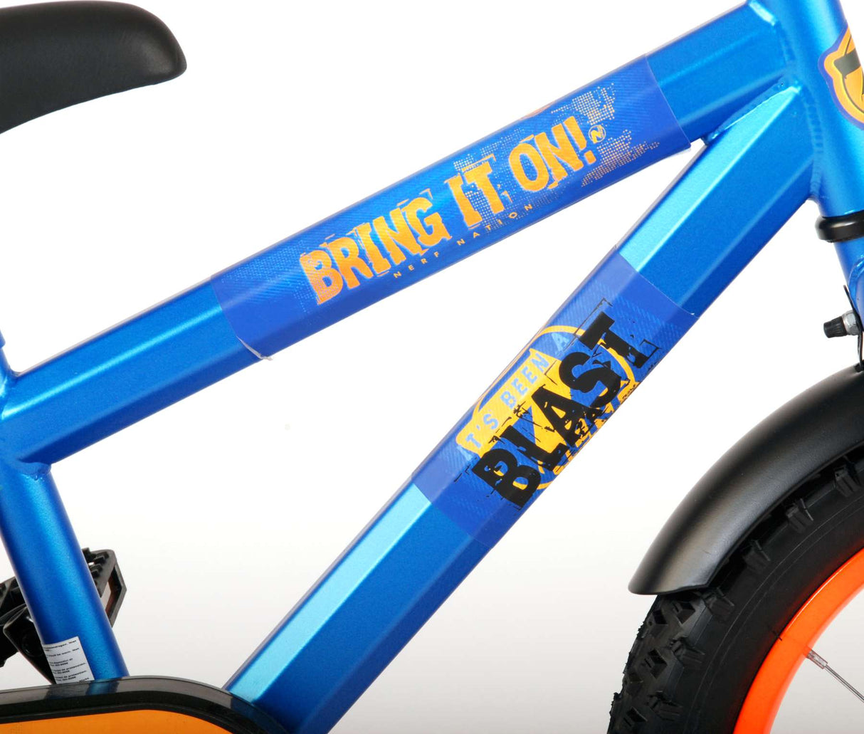 NERF Children's Bike - Boys - 16 inch - Satin Blue
