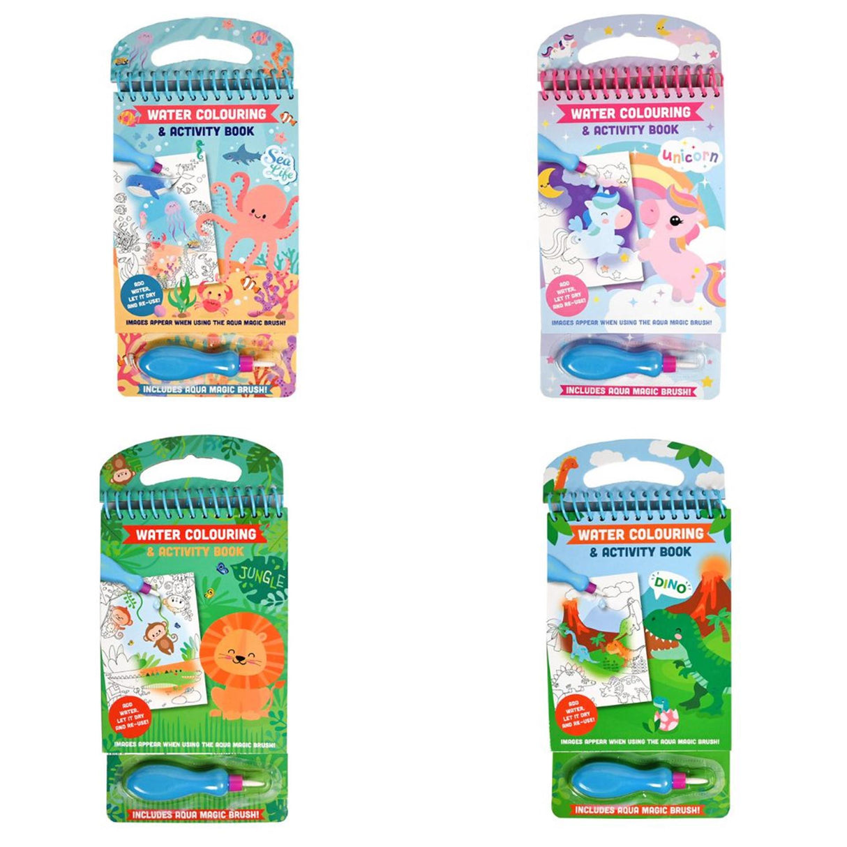 Vinder Holland Aqua tegne- og aktivitetsbog a