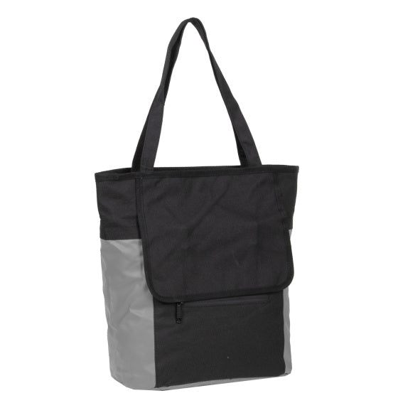 Bike carbon water-repellent shopper bicycle bag 21l gray