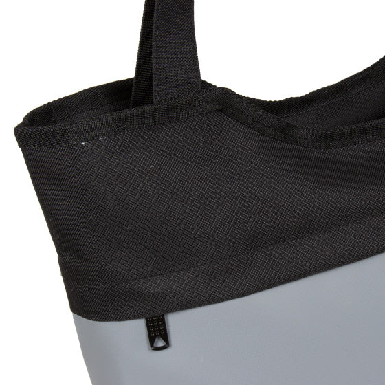 Bike carbon water-repellent shopper bicycle bag 21l gray