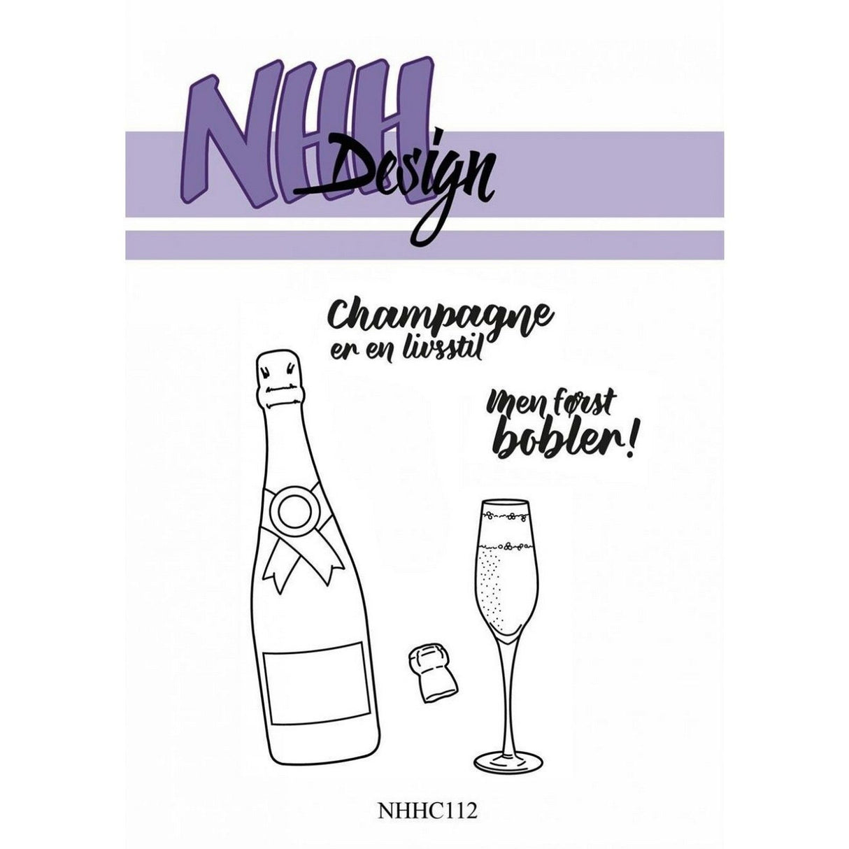 Nellie's choice • nhh design clear stamp champagne