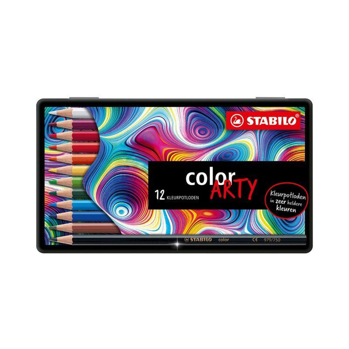 Stabilo color 12 kleurpotloden in blik