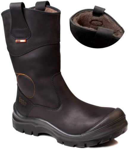 No risk werklaars crowheart teddy gevoerd xw metaalvrij s3 | zwart | maat 40 - 00.071.030.40