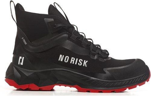No risk x-treme mid black red 1057.10 s3l | zwart rood | maat 44 - 5607421134441