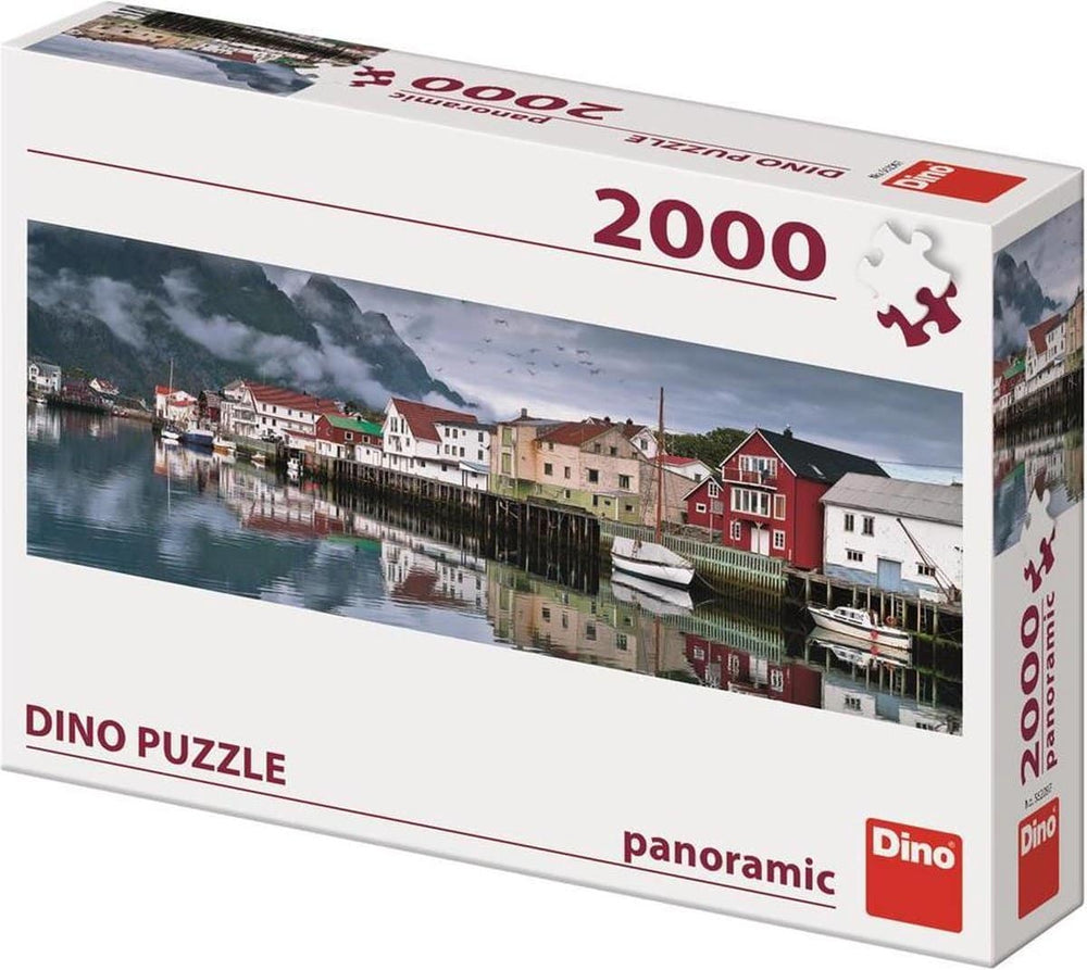 Dinotoys Dino Puzzle - Fishing Village in Norway - 2000 piezas