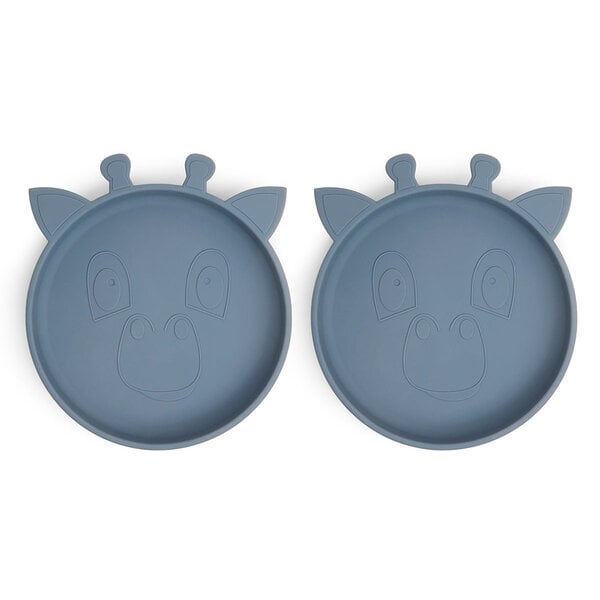 Nuuroo Nuuroo Akila Silicone Plate 2-pack Giraf